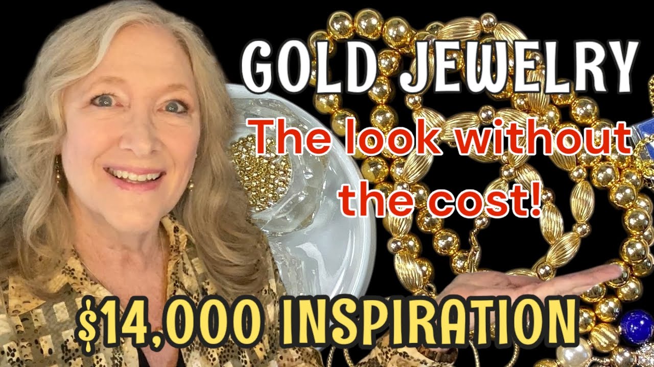 DIY Make UPCYCLED Gold Inspired JEWELRY ️ Jewelry Making Necklace ...