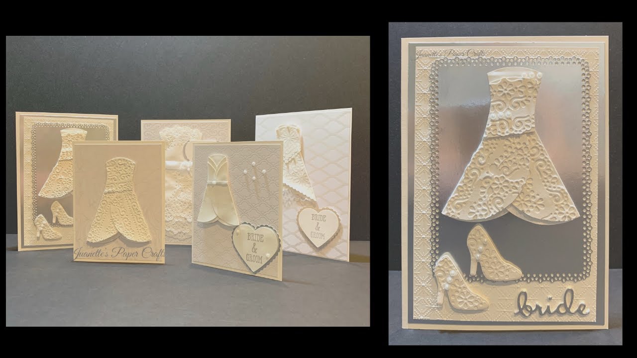 Lace Wedding Dress Card