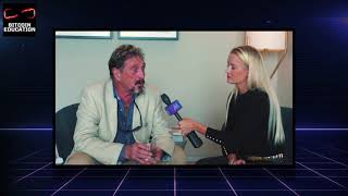 John McAfee talks about the blockchain technology