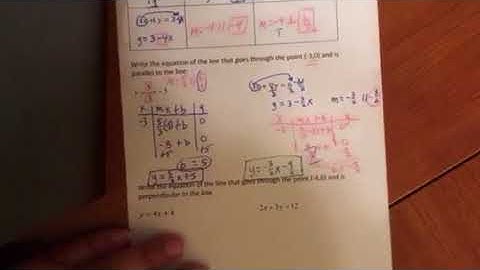 Unit 4 Lesson 4 Parallel and Perpendicular Lines