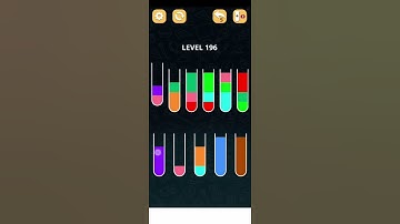 Color Sort Puzzle Level 196 Walkthrough Solution iOS/Android