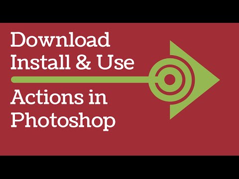 Photoshop Actions - How to download free actions, install and run them