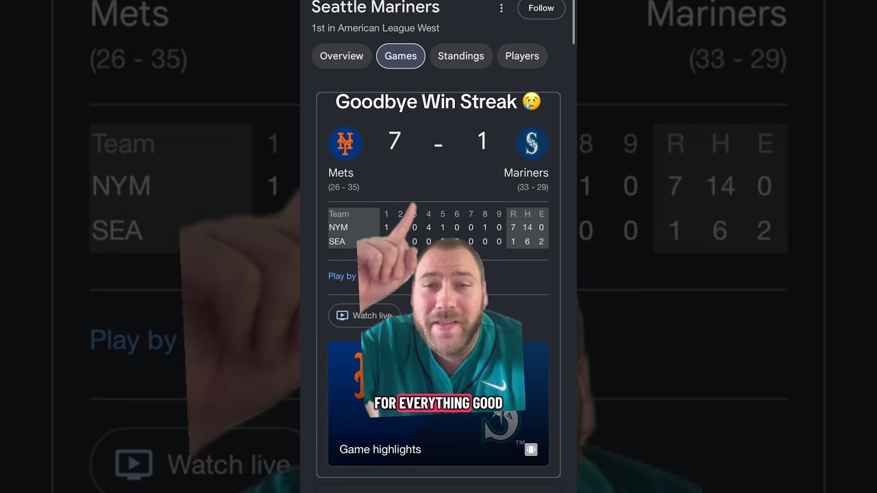 Who remembers the 2026 Mariners 8 game win streak?