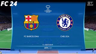 FC Barcelona vs Chelsea | Semi Final | First Leg | UEFA Women's Champions League | FC 24 |