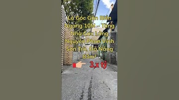 Lô Góc Gần Biển – Ngang 10M – Tặng Nhà Gác Lửng | Nguyễn Phan Vinh Sơn Trà – Chỉ Hơn 3 Tỷ! #shorts