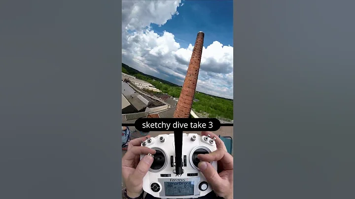 Extra sketchy gap and chimney dive  with #fpv #drone
