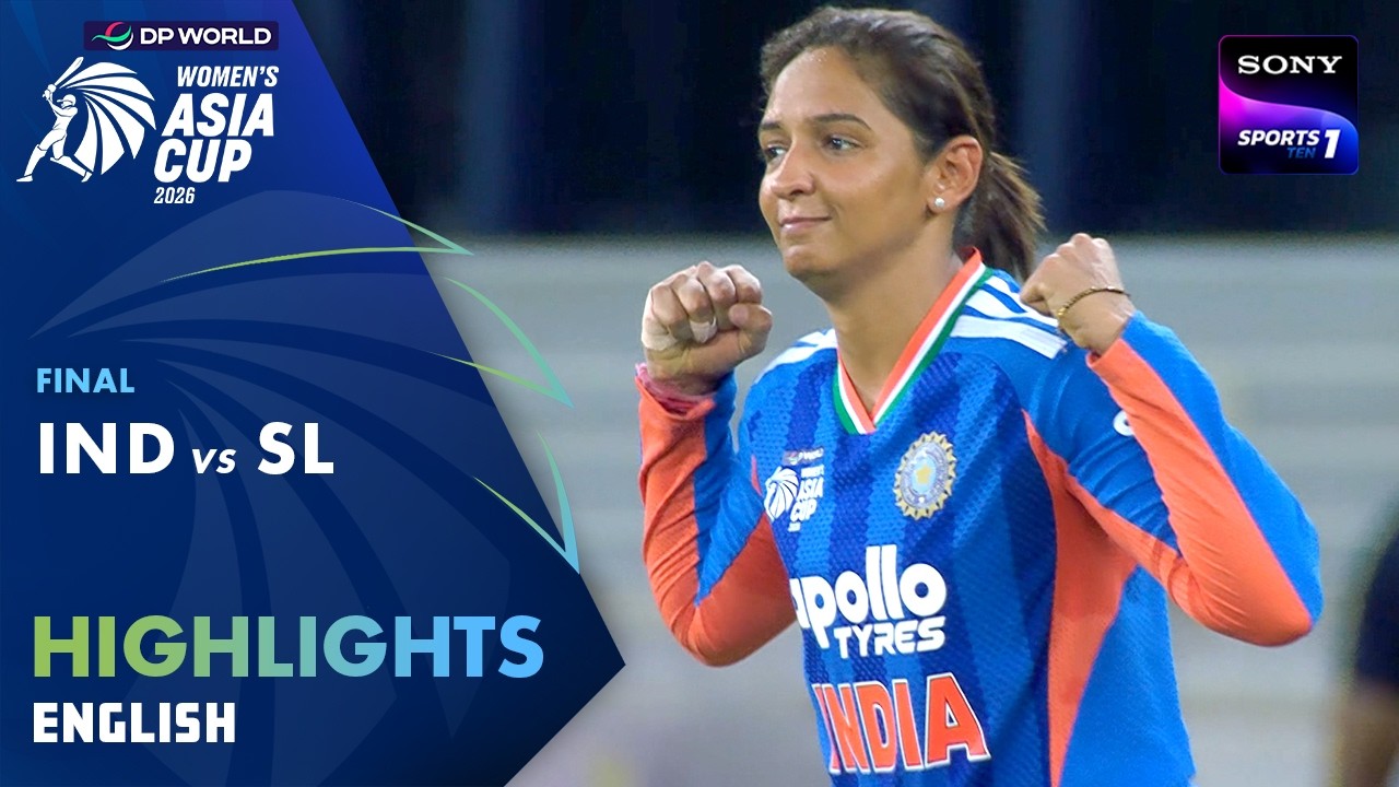 India Win 8th Asia Cup | IND W vs SL W | English| Highlights| Final | DP World Women’s Asia Cup 2026 