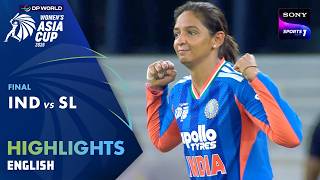 India Win 8th Asia Cup | IND W vs SL W | English| Highlights| Final | DP World Women’s Asia Cup 2026