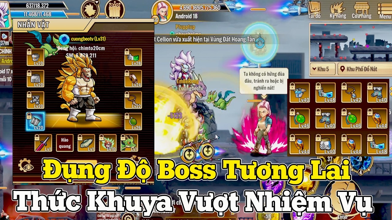 Vũ Trụ Đại Chiến - Đụng Độ Boss Hành Tinh Tương Lai...Thức Khuya Săn Boss Vượt Nhiệm Vụ