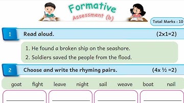 EE 4th standard English term 1 work book answers Formative assessment 3