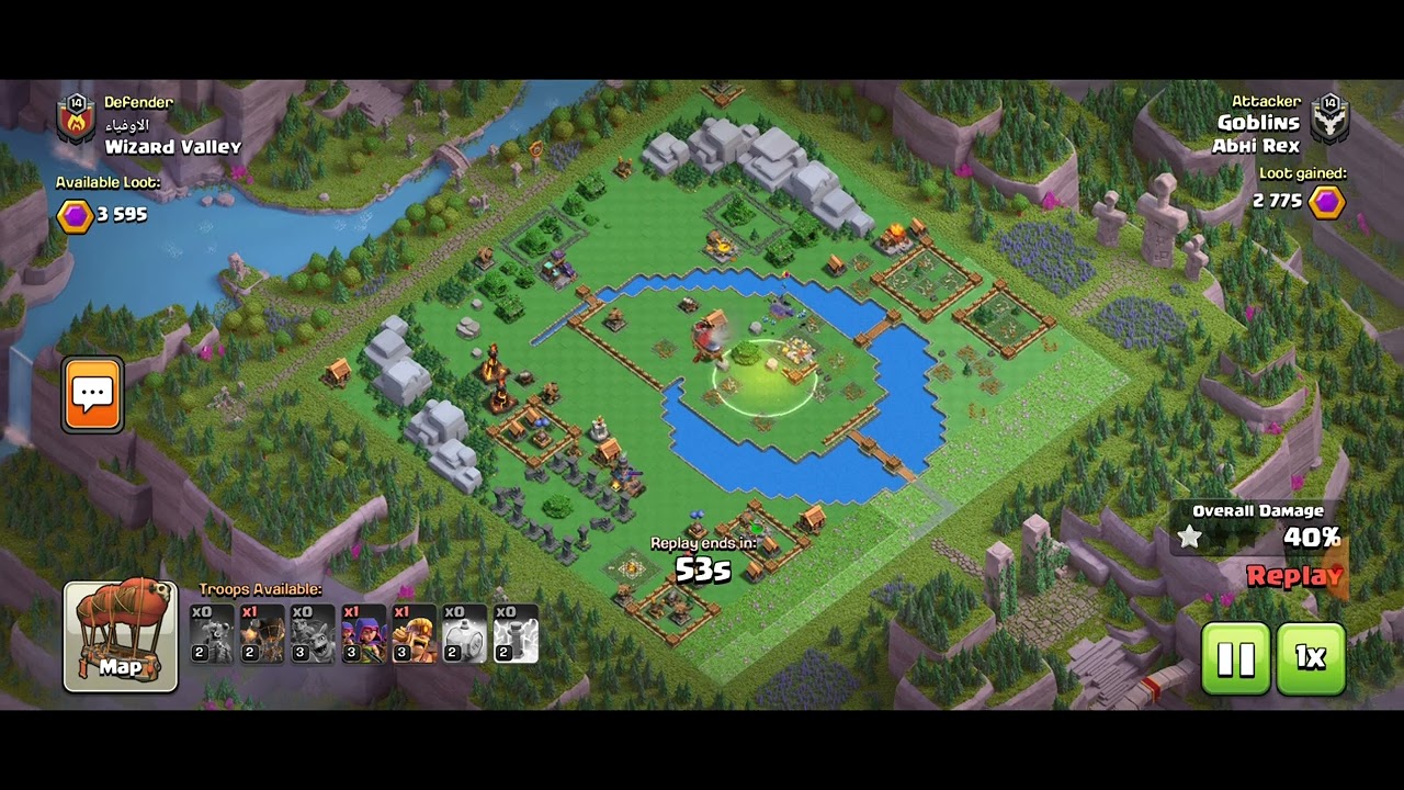 Wizard Valley Level 3 with Double Inferno - 3 star in 2 attacks