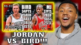 Michael Jordan vs Larry Bird Highlights (1991.03.31) - 71pts, Crazy Battle! Must Watch! | REACTION!