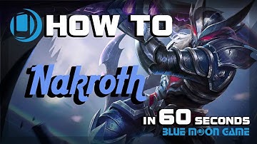 AoV Nakroth Hero Guide in 60 sec | Arena of Valor | Blue Moon Game