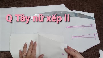 📒4️⃣  Quần tây nữ xếp li / form công sở / cắt trên vải.