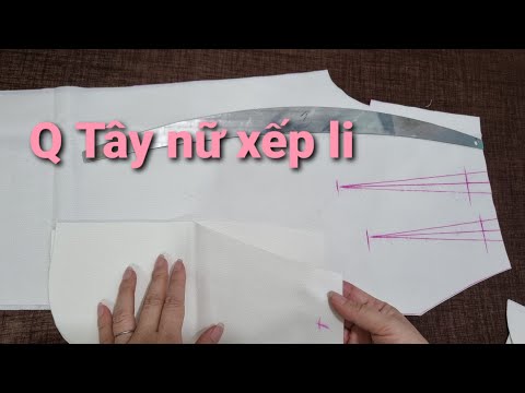 Video ????4️⃣ Quần tây nữ xếp li / form công sở / cắt trên vải. - youtube