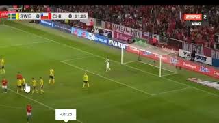 Golazo de Arturo Vidal - Chile vs Suecia 2018