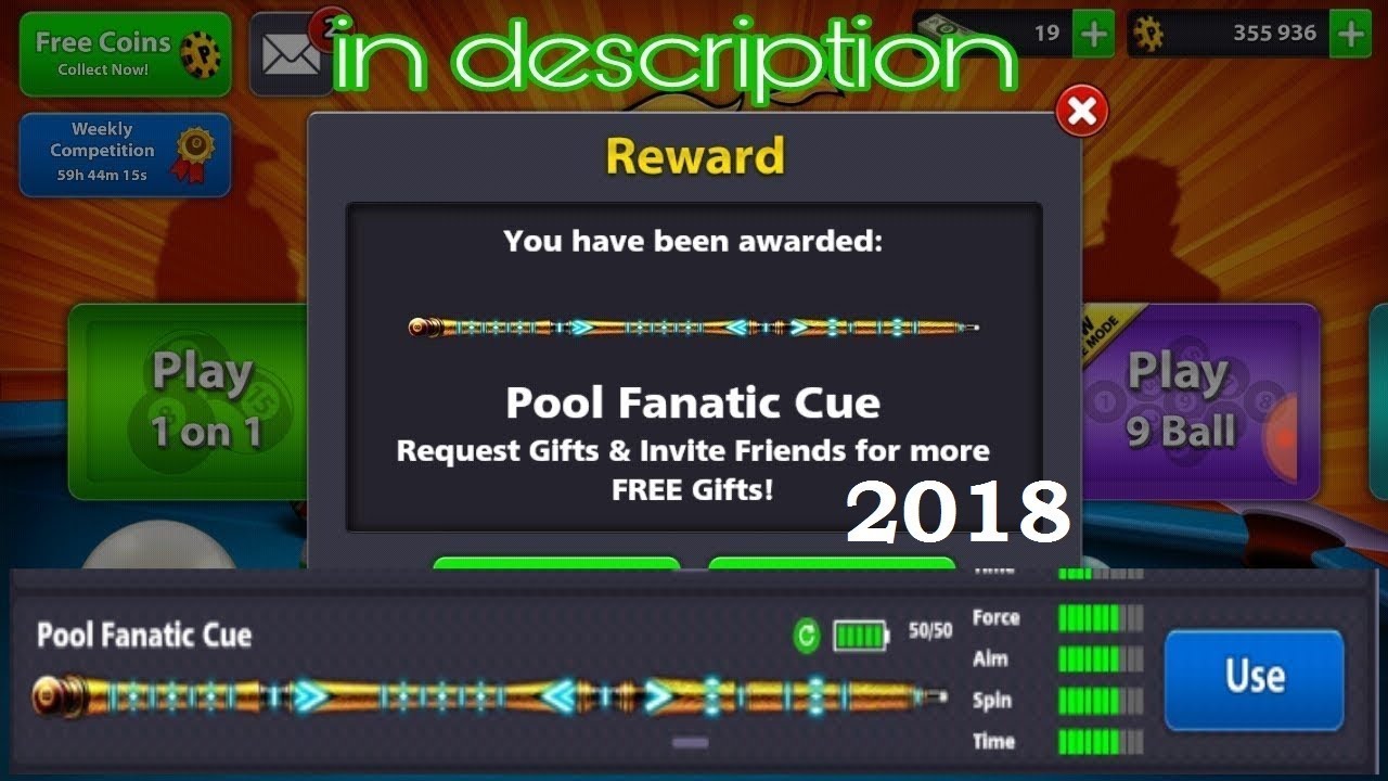 How To Get Fanatic Cue Free in 2018 - 8 Ball Pool - 