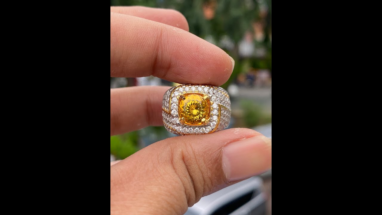 Natural 2.57ct golden beryl brutal luster heliodor - YouTube