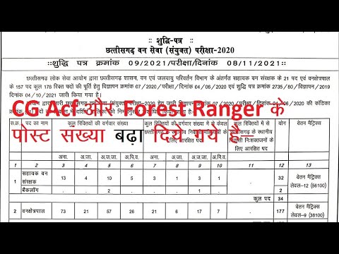 Cg Acf - Forest Ranger Post Increased // Cg acf post details - YouTube