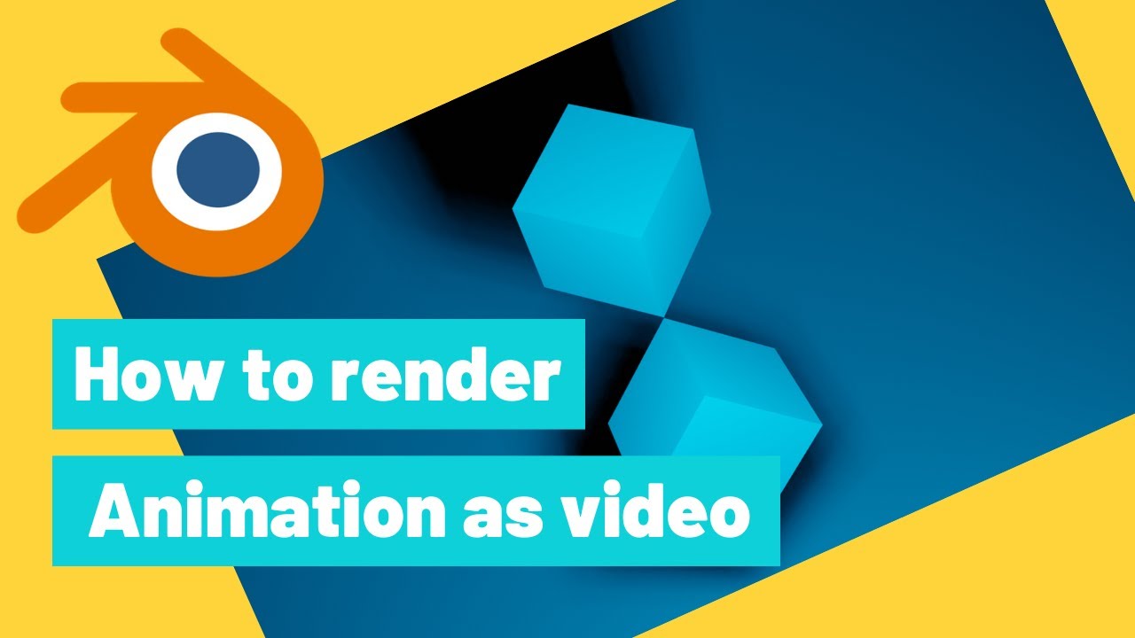 How to render animation as video in Blender  - YouTube