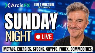 🔴 LIVE Analysis: NATGAS, Crude Oil, Crypto, Gold, Silver, Copper, US dollar, Stocks & Commodities