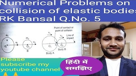 Collision of elastic bodies rk bansal Q.No. 5