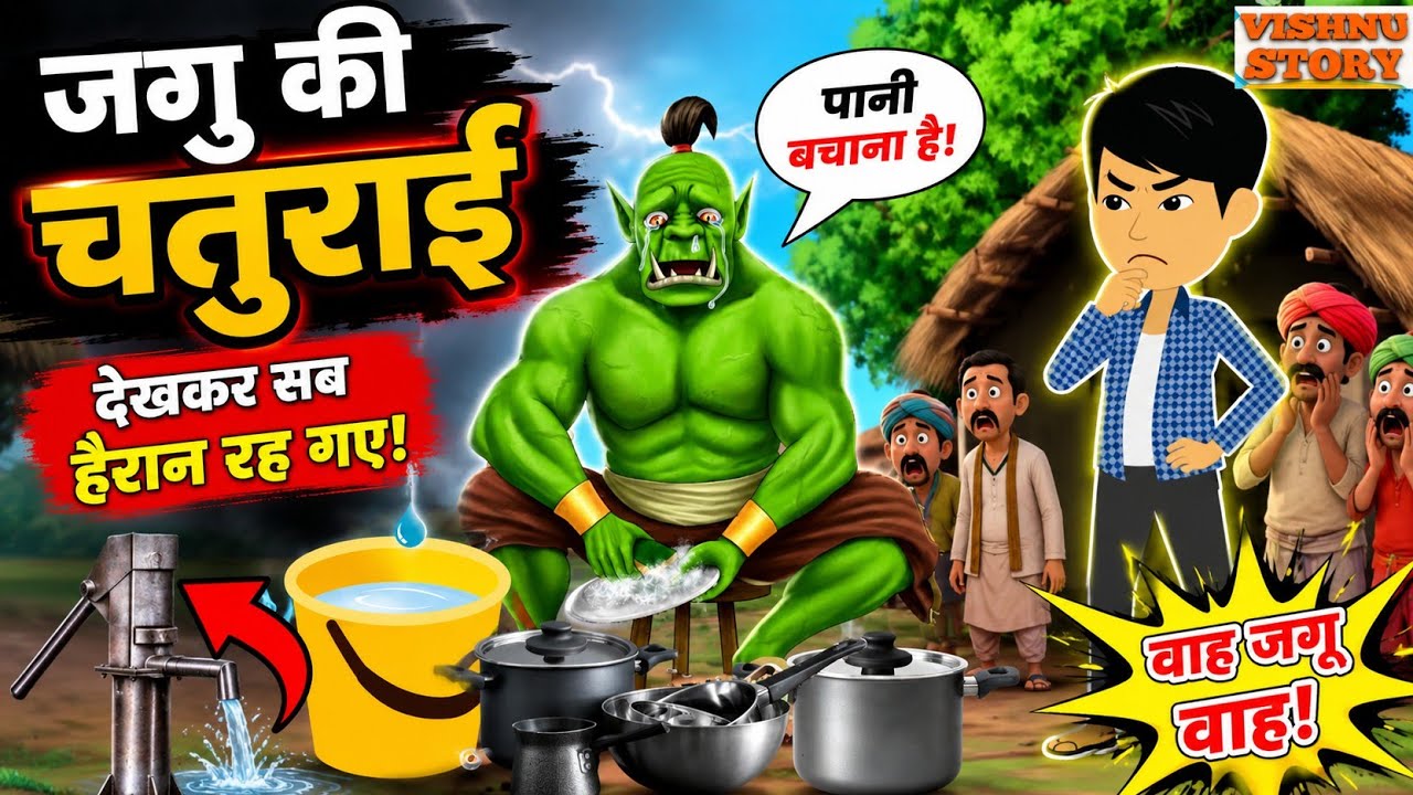 जगु की चतुराई part2| jagu ki chaturai part2 | Hindi Kahaniya | chudail horror @vishaltoon