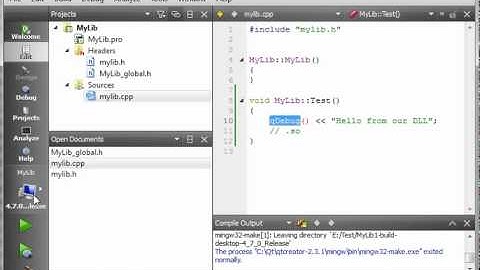 C++ Qt 97 - How to Create a DLL