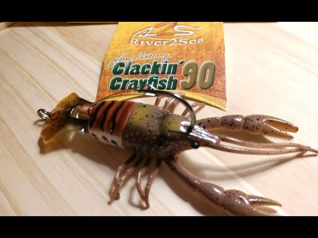 CLACKN' CRAYFISH PREVIEW (River 2 Sea) Crawfish Bass Fishing Lure 