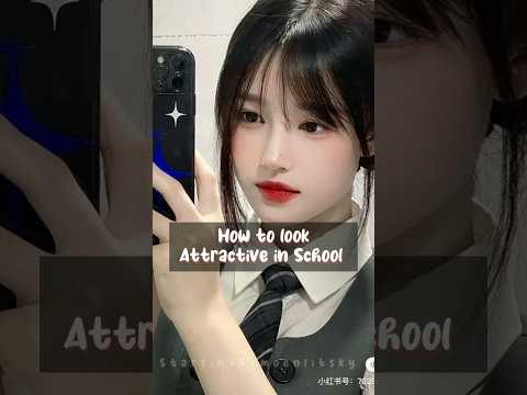 How to look Attractive in School #korean #glowup #school
