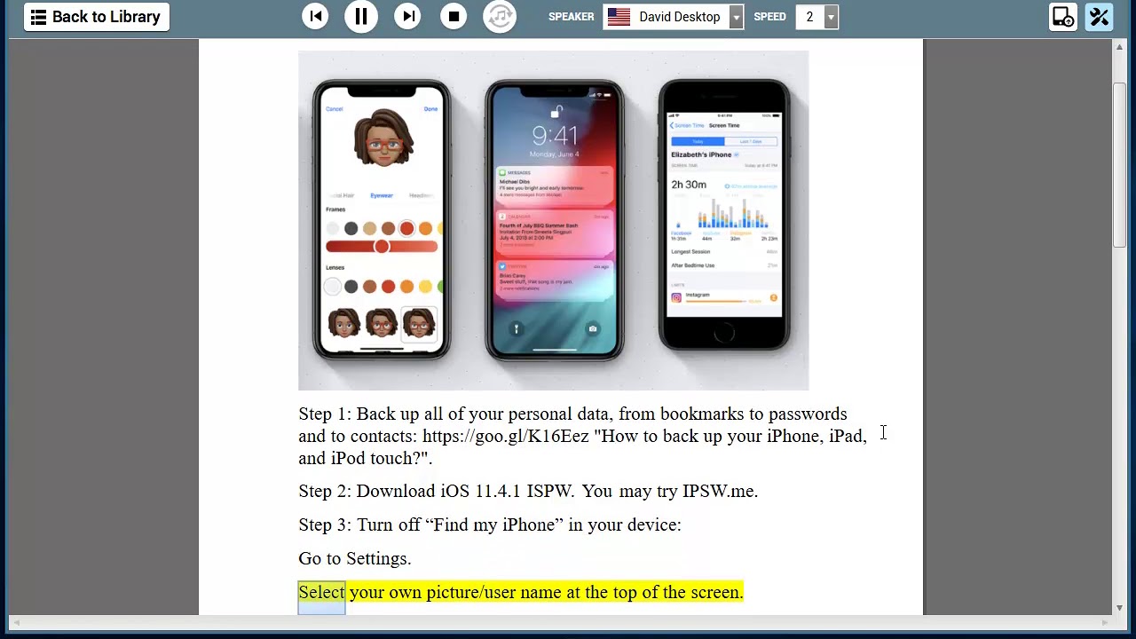 Downgrade iOS 12 & restore 11.4.1