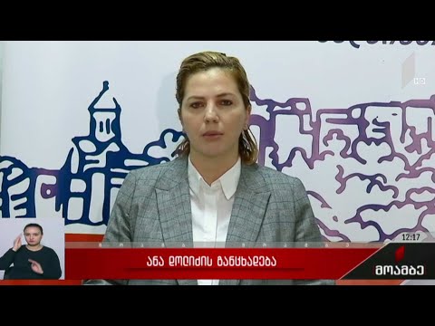 ანა დოლიძის განცხადება