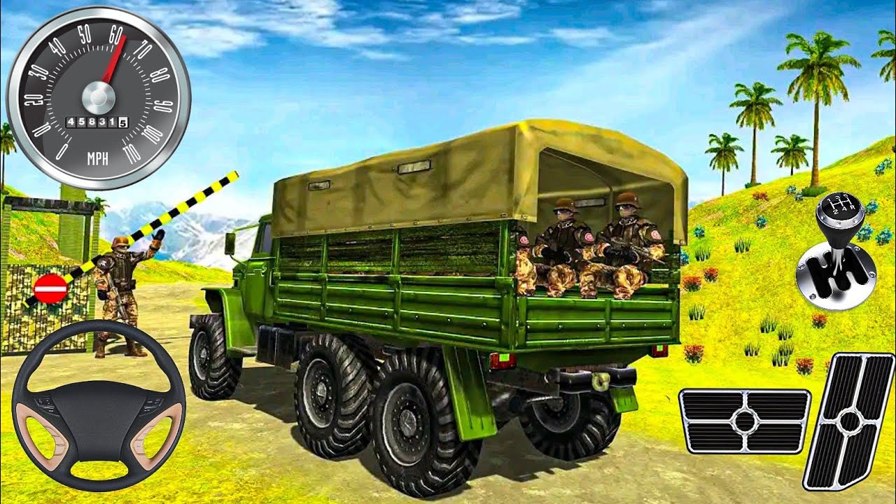 US Army Truck Driver Simulator - Military Truck Cargo - Android Gameplay