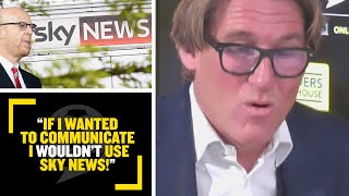 "I WOULDN'T USE SKY NEWS" Simon Jordan & Jim White clash over Glazer's snubbing questions about MUFC
