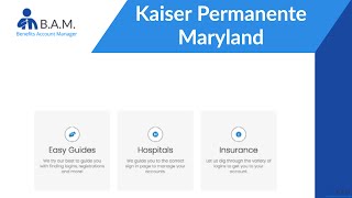 Kaiser Permanente Maryland | Provider | Member Portal | healthy.kaiserpermanente.org/maryland