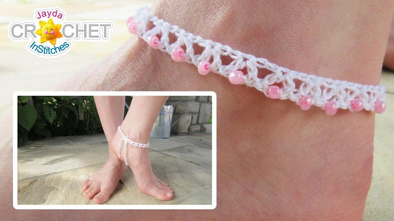 Crochet Beaded Jewelry · Free Pattern: Necklace, Bracelet, Anklet, & more!  - Sweet Softies