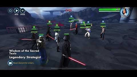 Thrawn led Vader vs Rey/Malak/HY: perfect 60 banners in GA