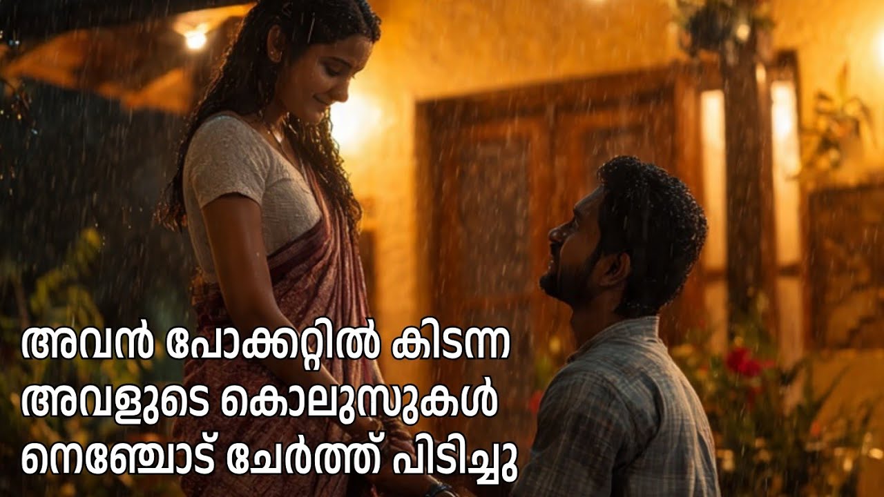 അവൻ പോക്കറ്റിൽ കിടന്ന അവളുടെ കൊലുസുകൾ നെഞ്ചോട് ചേർത്ത് പിടിച്ചു.
