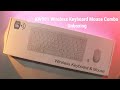 kw901 Wireless Keyboard Mouse Combo Unboxing