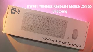 kw901 Wireless Keyboard Mouse Combo Unboxing