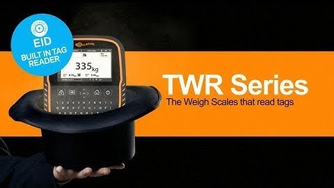 TWR Series Weigh Scales - The weigh scales that read tags