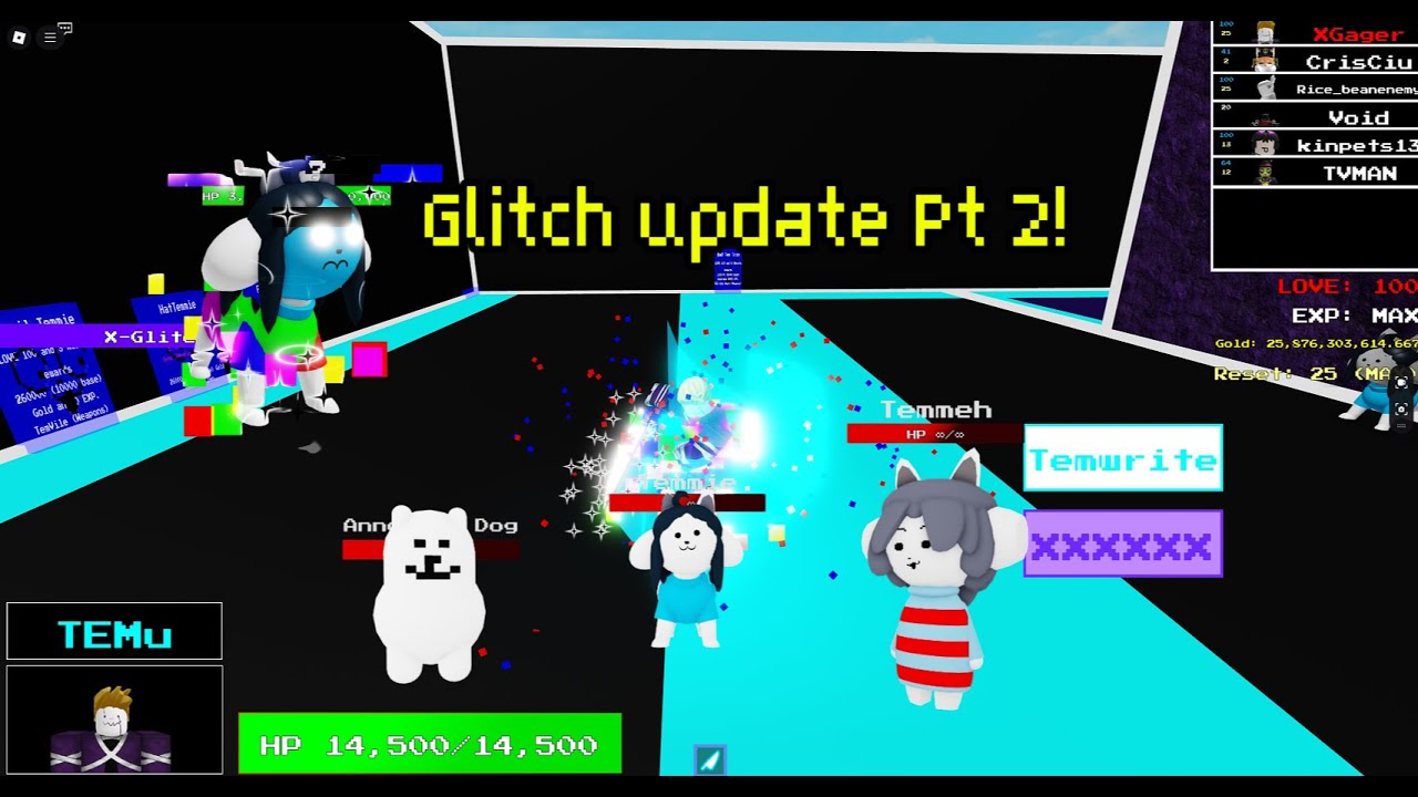 Temmie's UTMM: Glitch Update Part 2! (Bad Tem Trio, ..., ???, C ...