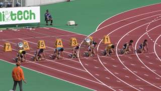 20161022ユース陸上男子100m予選7組