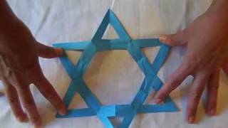 jewish crafts star david paper hanukkah cut hebrew origami yom holiday hannukah atzmaut ha arts celebrate celebrations festivals greeting happy