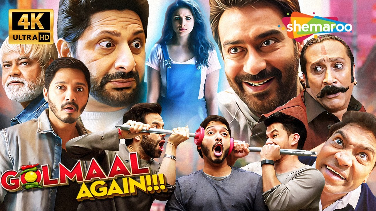 Golmaal Again (2017) Horror Comedy Full Movie 4K | Ajay Devgn, Parineeti Chopra, Tabu, Arshad Warsi