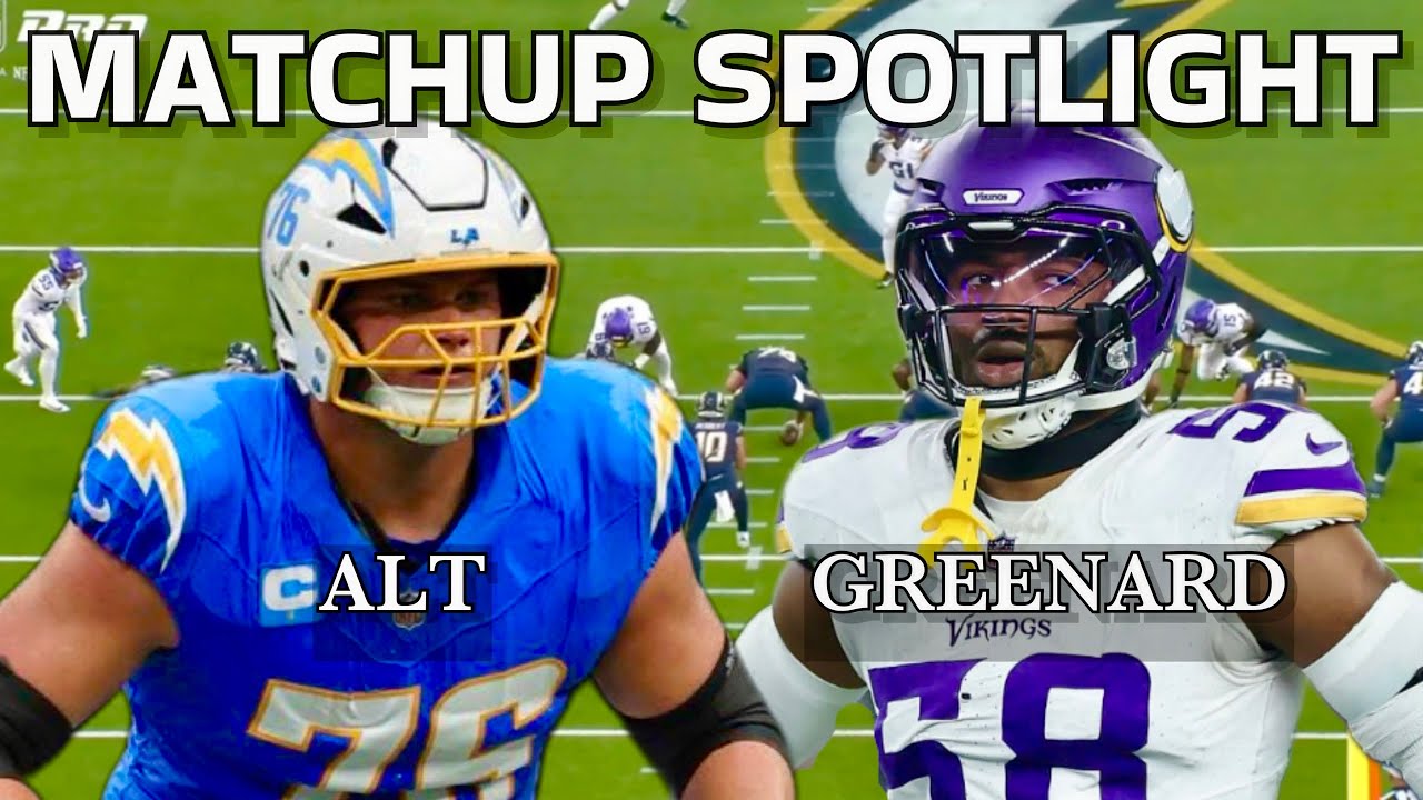 Joe Alt Vs Jonathan Greenard Full Matchup | OL Vs DL Film | Week 8 NFL Highlights