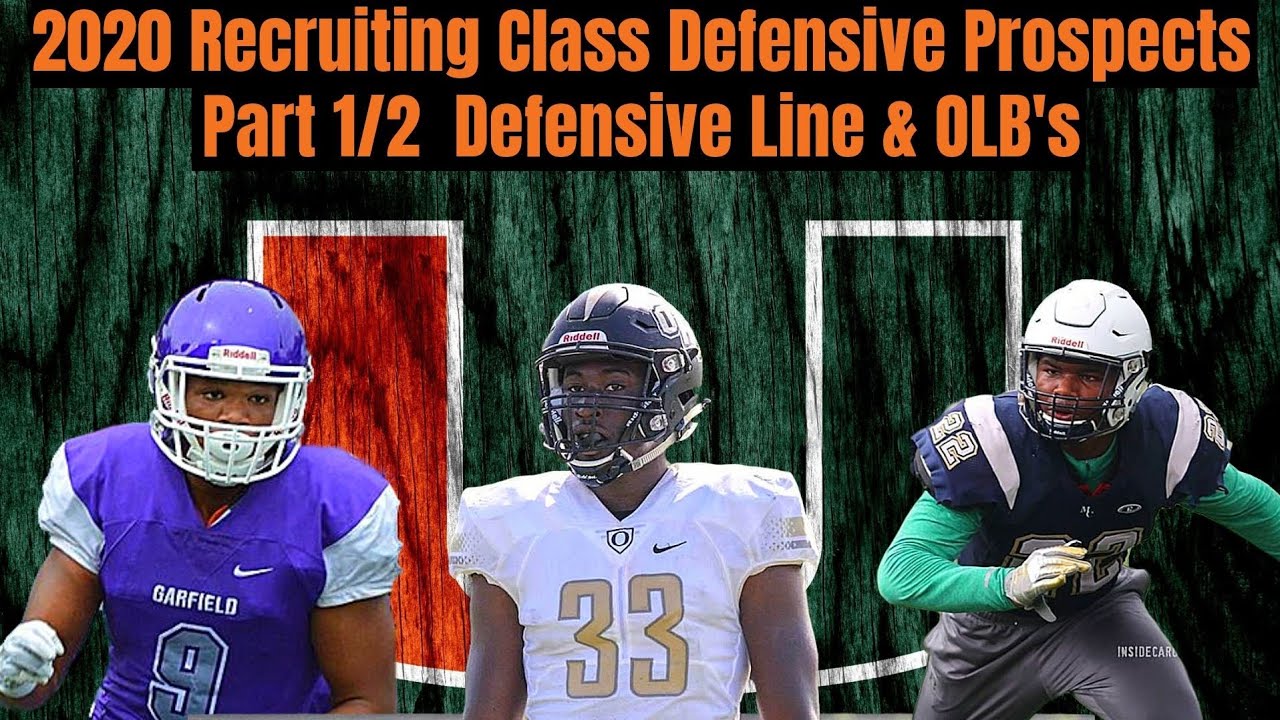 MIAMI HURRICANES Football 2020 Recruiting- Defensive Prospects BREAKDOWN (EP. 8) DL & OLB. - YouTube