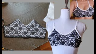 34D Bra Cutting and Stitching With Measurement | Full Tutorial