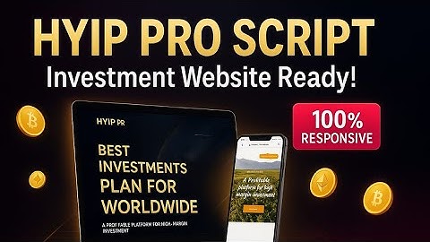 How To Install HYIP PRO - A Modern HYIP Investment Website Script 