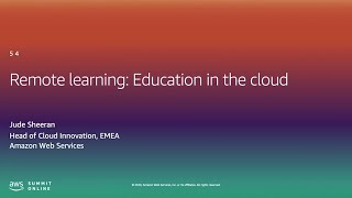 I'm in Public Sector -  Remote Learning: Education in the Cloud (Level 200)